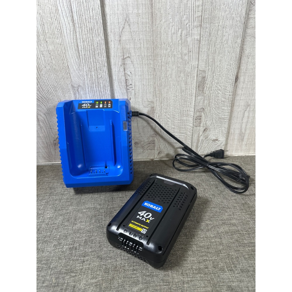 Kobalt 40V Max 4.0Ah Lithium Ion Battery KB 440-03 & Charger KRC 840-03 Set